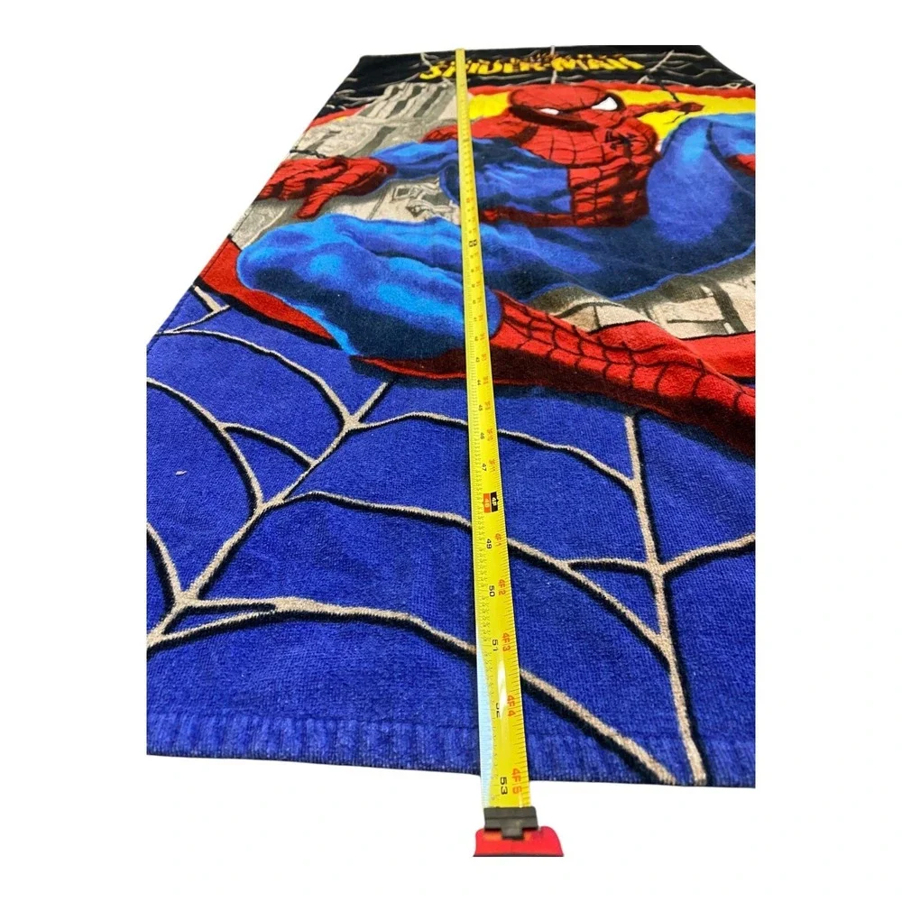Vintage Spiderman Kids Bath Pool Beach Towel Y2K‎ Marvel 100% Cotton, 53 x 25 in